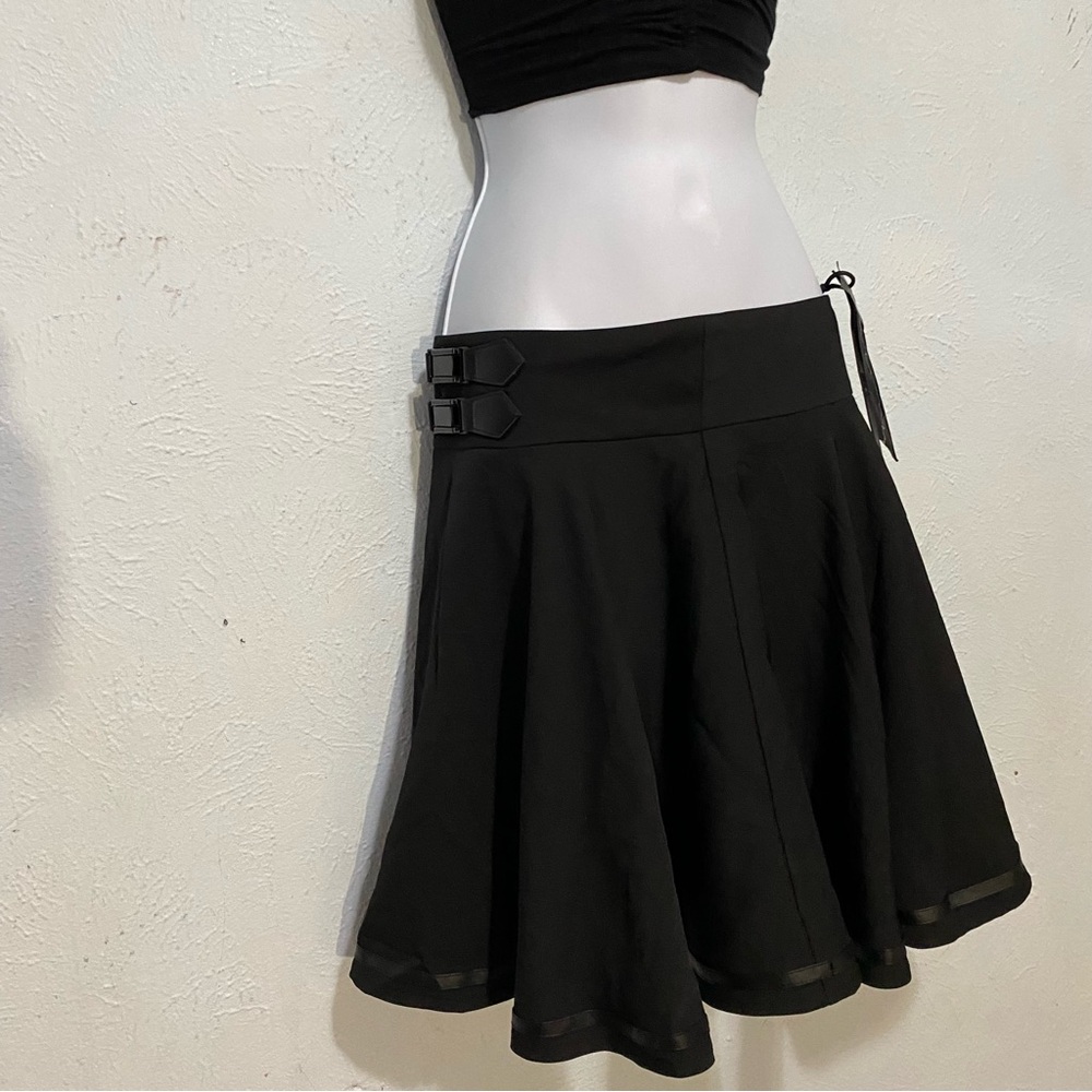 Punk Rave Black Skirt - Picture 2 of 4